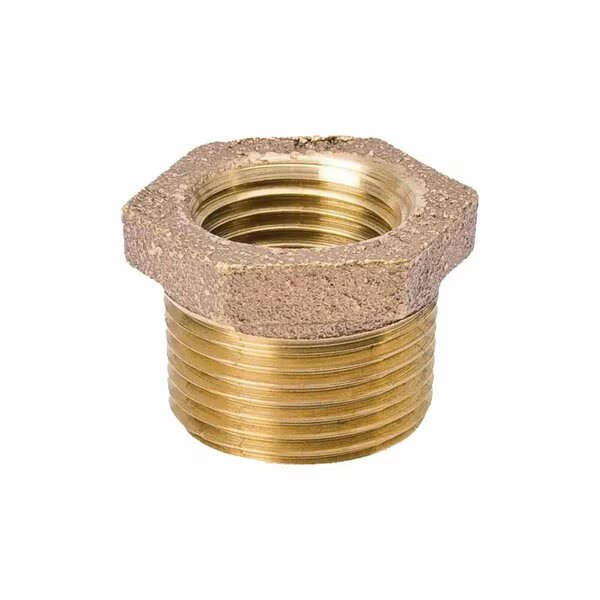 3/4 X 3/8 Inch Brass Hex Bushing, Thrifco Plumbing, Mfr#: 5318062